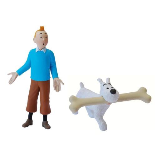 Coffret 7 figurines métal lune - Espace Tintin Montpellier