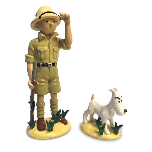 figurine-plomb-tintin-au-congo