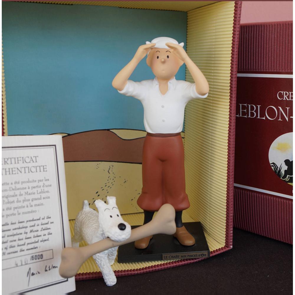 Figurine Tintin Leblon-Delienne Résine 1994 – Excellent état, Boîte Et Certif Inclus