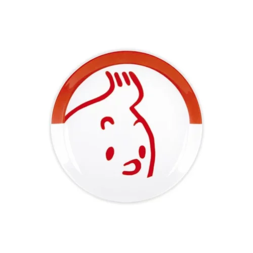 assiette plate tintin