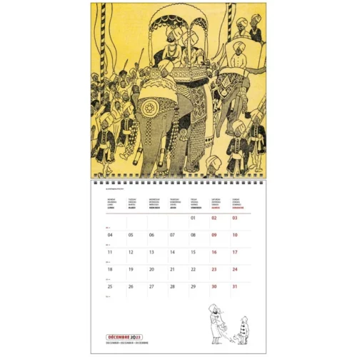 Papeterie Moulinsart Tintin - Calendrier 2023 Petit Format