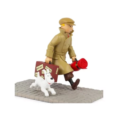 Tintin Hergé la fusée 35 cm avec sa boite décor Objet du Mythe