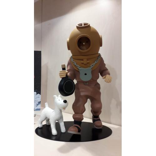tintin scaphandrier 32 cm