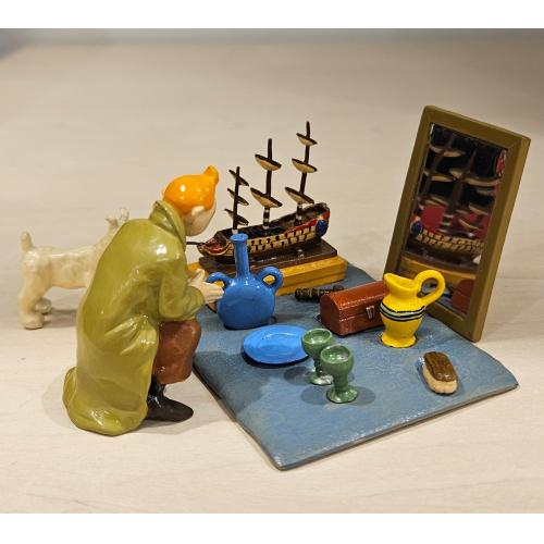 Tintin marché aux puce Pixi