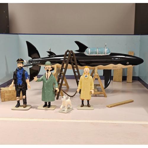 l'atelier du professeur Tournesol, scène prestige Tintin