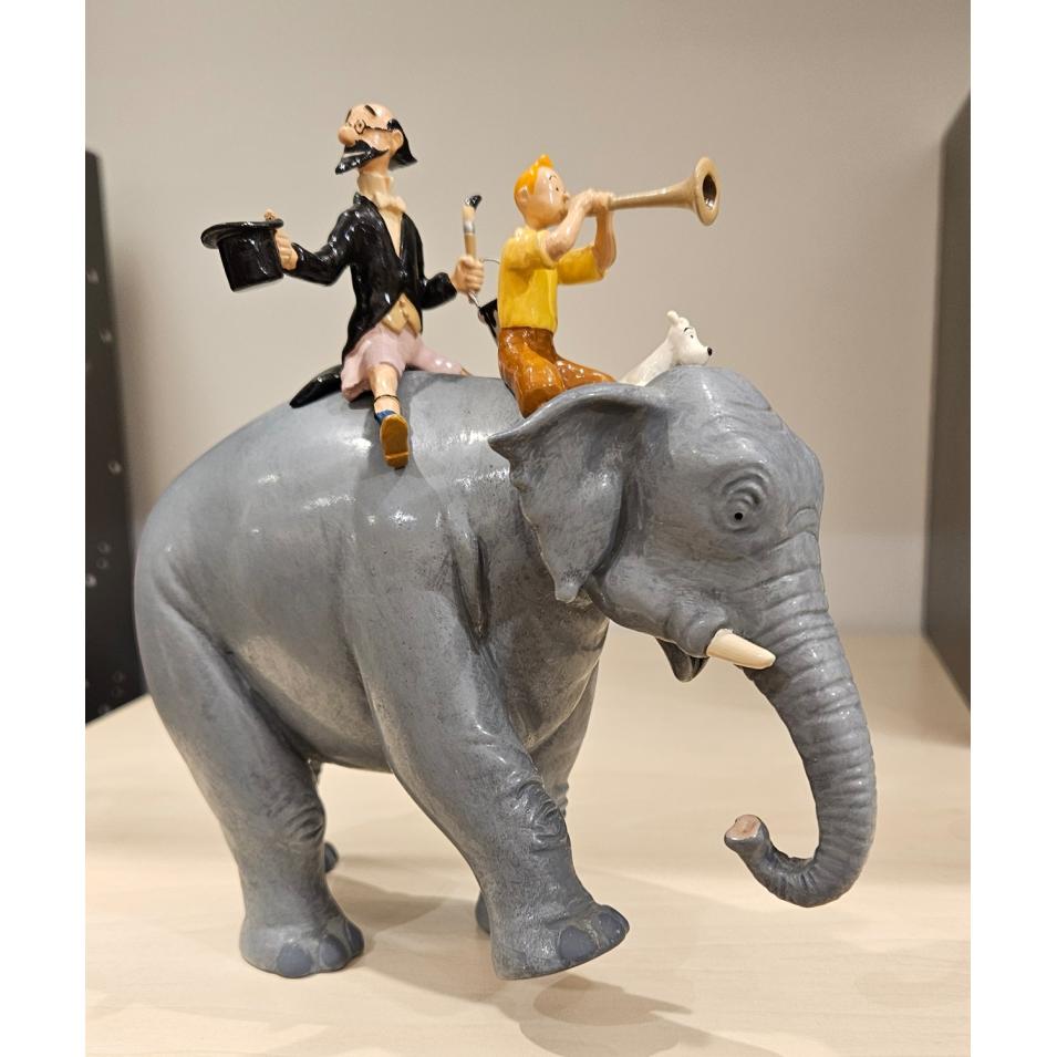 Tintin éléphant