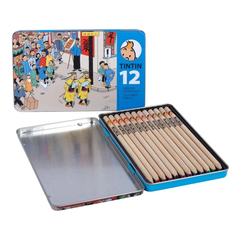 boite-metal-crayons-couleurs-54784 Boite métal, crayons de couleurs – Image 1
