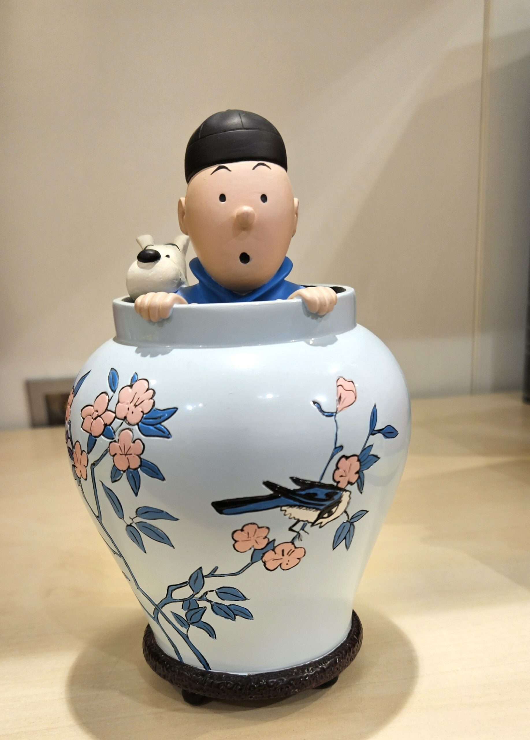 potiche-tintin-milou-moulinsart potiche, lotus bleu